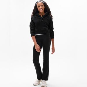 NWT Athleta Girl Chi Chat Straight Leg Black Pant Size M/8-10 (#597390)